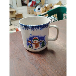 Stoneware Snowman Mug